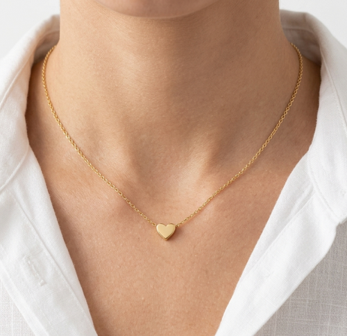 "Dainty Gold Heart Pendant Necklace — Minimalist Daily Wear | Perfect Gift for Her