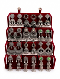 Royal Jhumka & Chandbali 12-Pair Oxidised Silver Earring Set with Premium Display Case